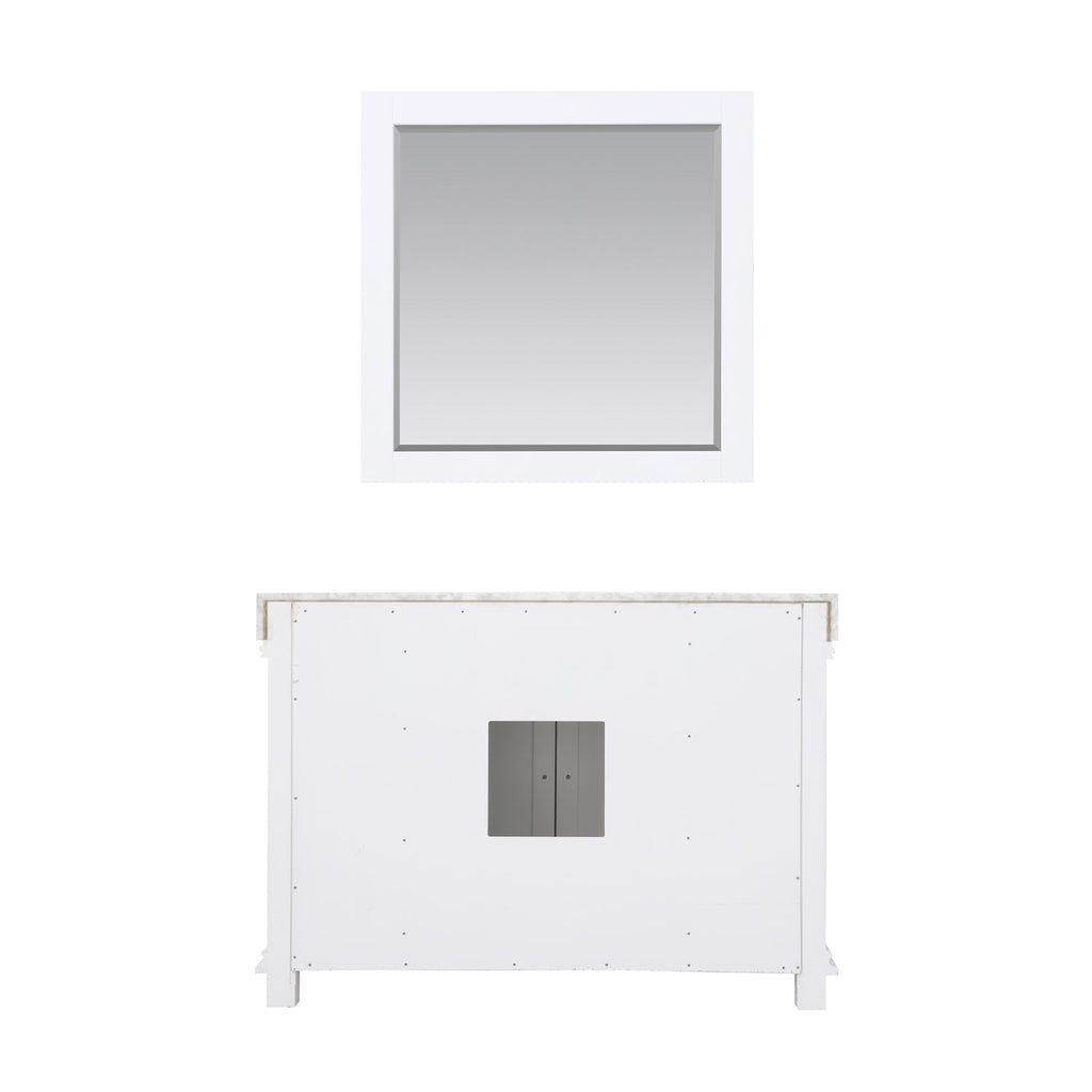 Altair Designs 48" single vanity with top - 539048-WH-CA-NM