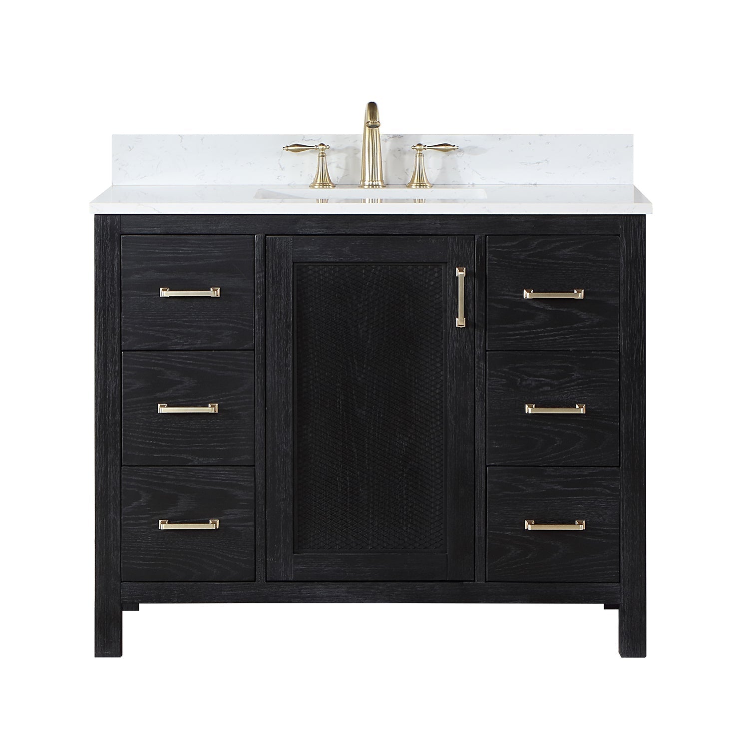 Altair Designs 42" single vanity with top - 542042-GP-AW-NM
