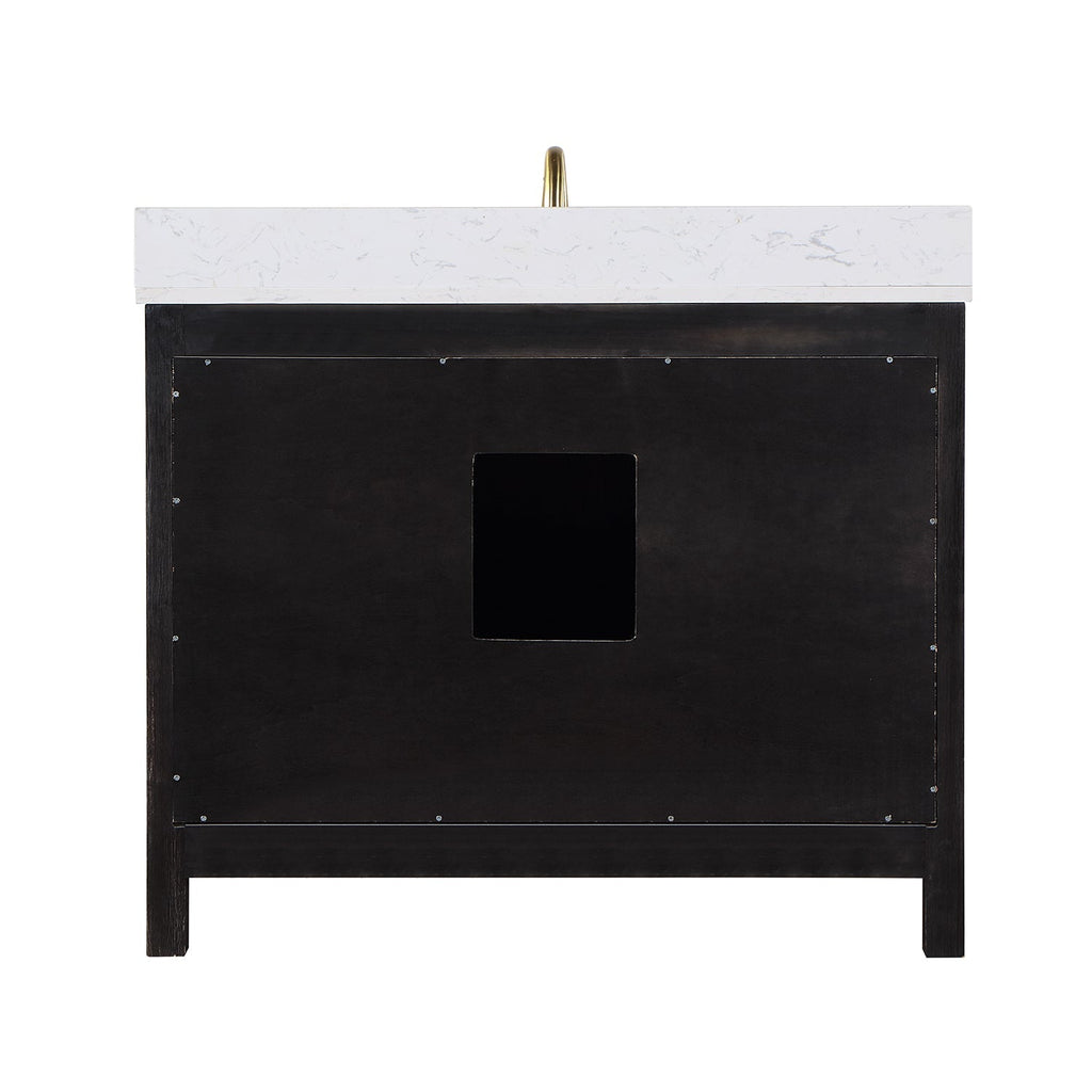 Altair Designs 42" single vanity with top - 542042-GP-AW-NM