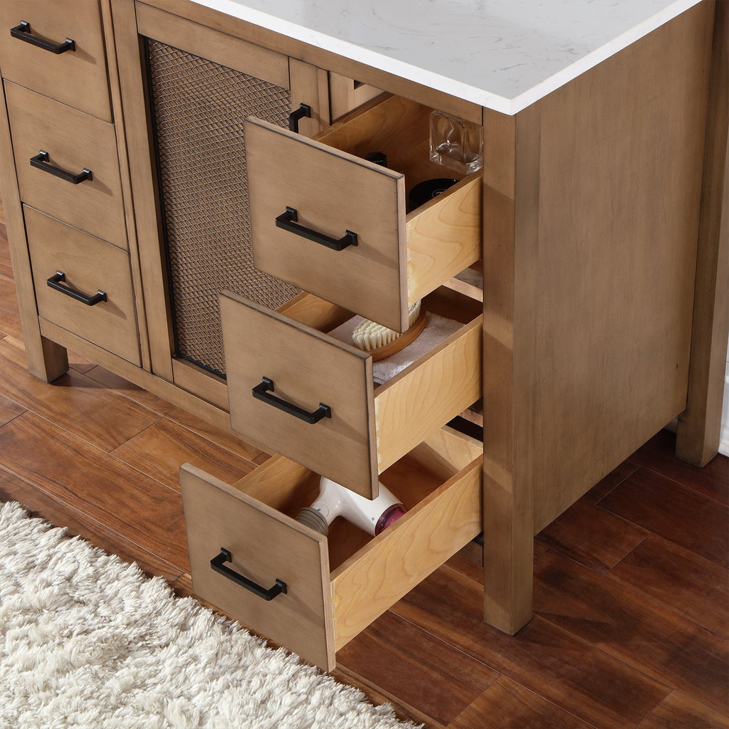 Altair Designs 42" single vanity with top - 542042-GP-AW-NM