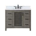 Altair Designs 42" single vanity with top - 542042-GP-AW-NM