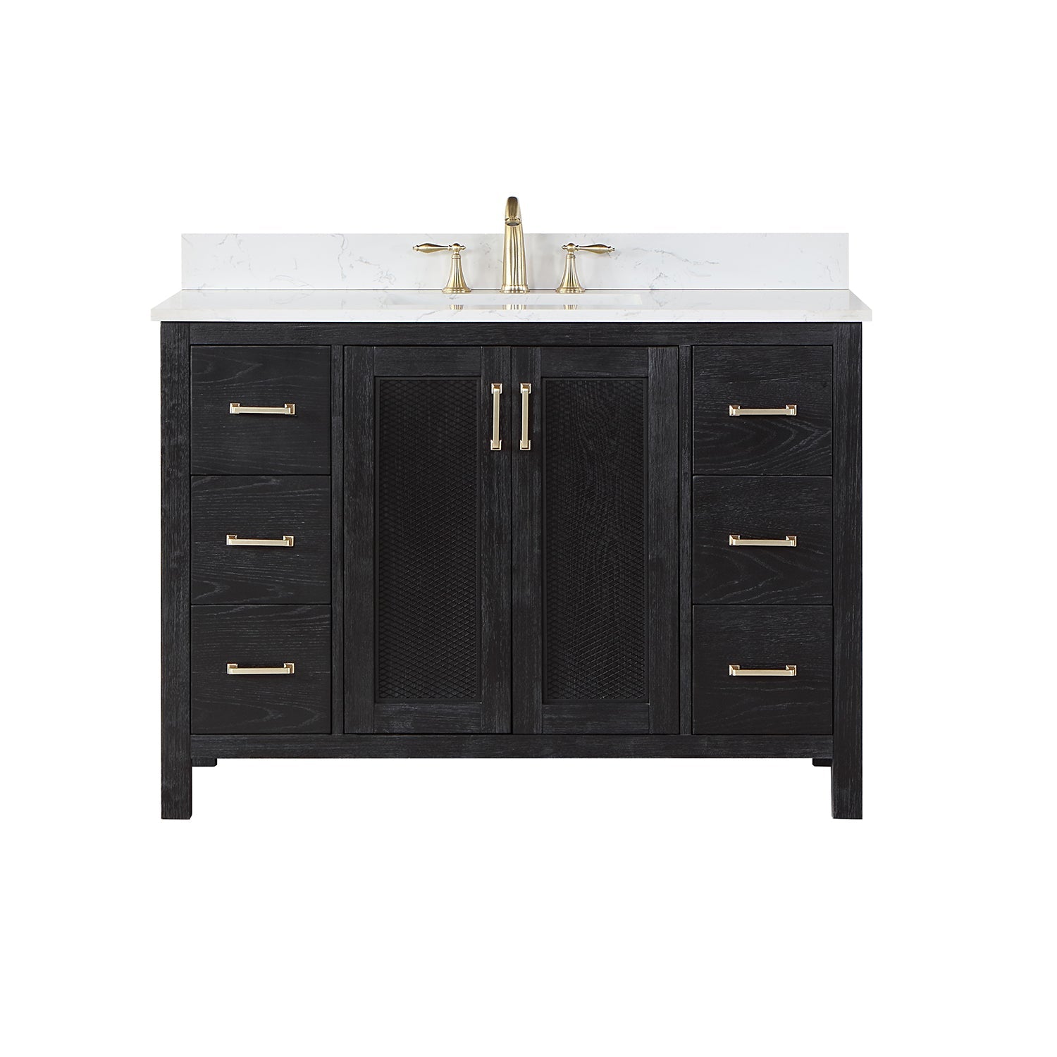 Altair Designs 48" single vanity with top - 542048-GP-AW-NM