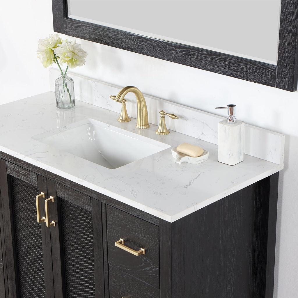 Altair Designs 48" single vanity with top - 542048-GP-AW-NM