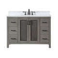 Altair Designs 48" single vanity with top - 542048-GP-AW-NM