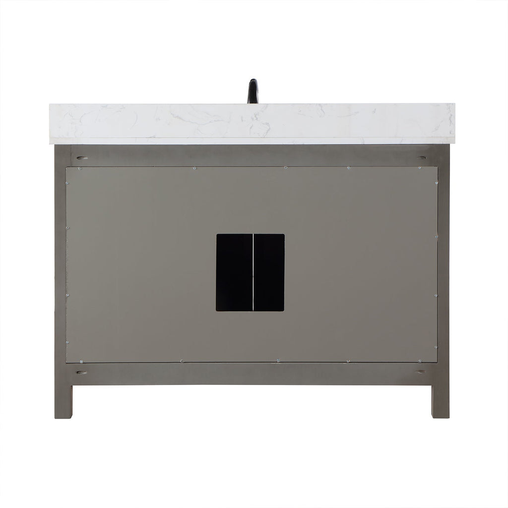 Altair Designs 48" single vanity with top - 542048-GP-AW-NM
