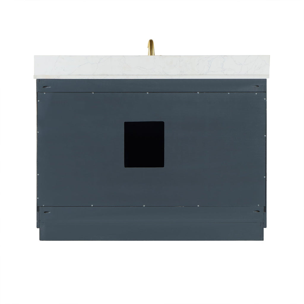 Altair Designs Gazsi 48" single vanity with top - 543048-BN-GW-NM