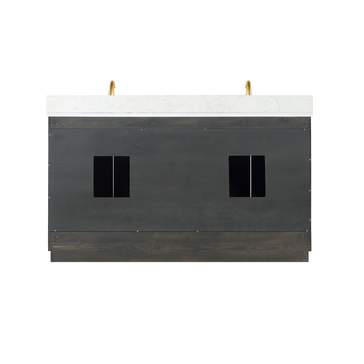 Altair Designs Gazsi 60" double vanity with top - 543060-BN-GW-NM