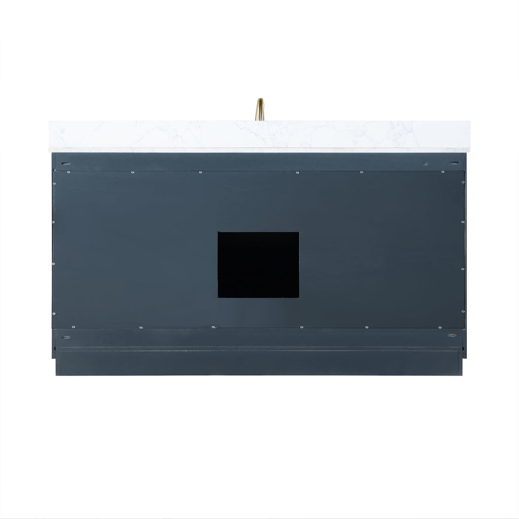 Altair Designs Gazsi 60" single vanity with top - 543060S-BO-GW-NM