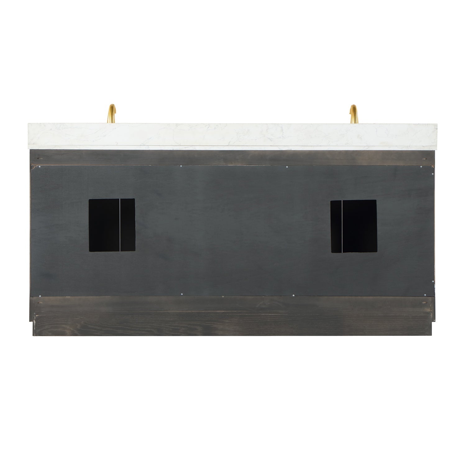 Altair Designs Gazsi 72" double vanity with top - 543072-BN-GW-NM