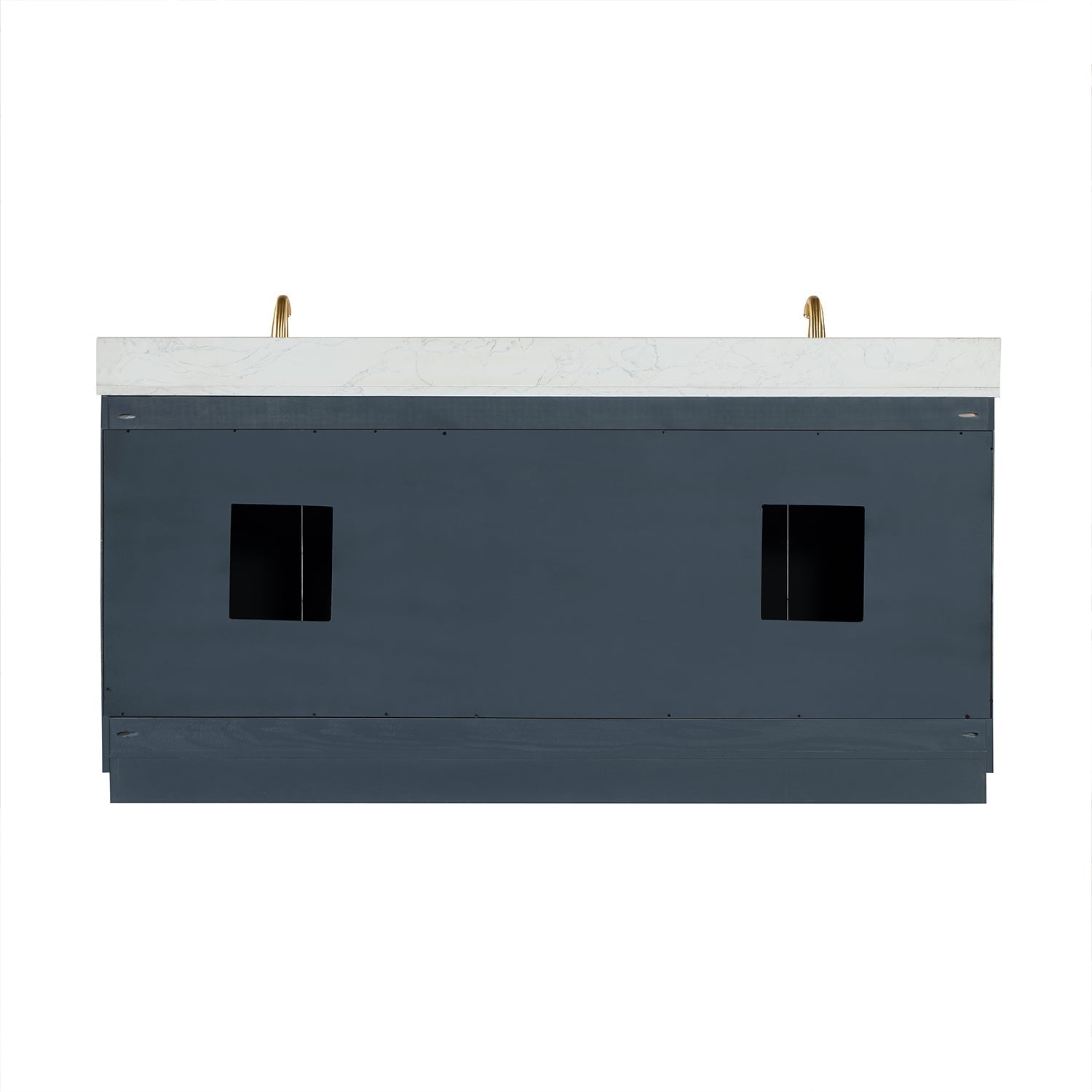 Altair Designs Gazsi 72" double vanity with top - 543072-BN-GW-NM