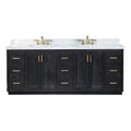 Altair Designs Gazsi 84" double vanity with top - 543084-BO-GW-NM