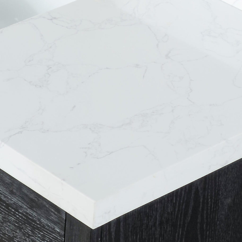 Altair Designs Gazsi 84" double vanity with top - 543084-BO-GW-NM