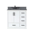 Altair Designs Monna 36" single vanity with top - 544036-WH-CG-NM