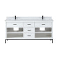 Altair Designs 72" double vanity with top - 545072-WH-AW-NM