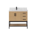 Altair Designs 36" single vanity with top - 546036-WO-GW-NM