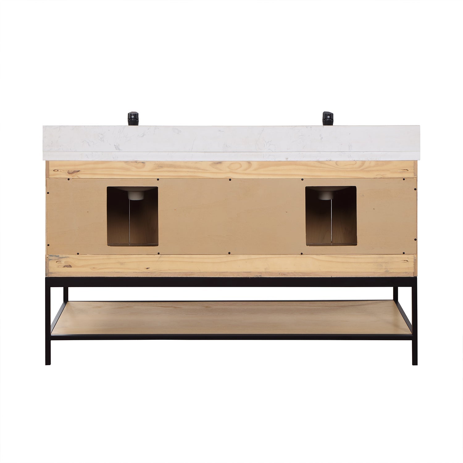 Altair Designs  60" double vanity with top - 546060-WO-GW-NM