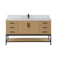 Altair Designs 60" single vanity with top - 546060S-WO-GW-NM