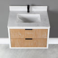 Altair Designs 30" single vanity with top - 547030-WP-AW-NM