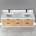 Altair Designs 60" double vanity with top - 547060-WP-AW-NM