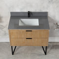 Altair Designs 36" single vanity with top - 548036-WP-CG-NM
