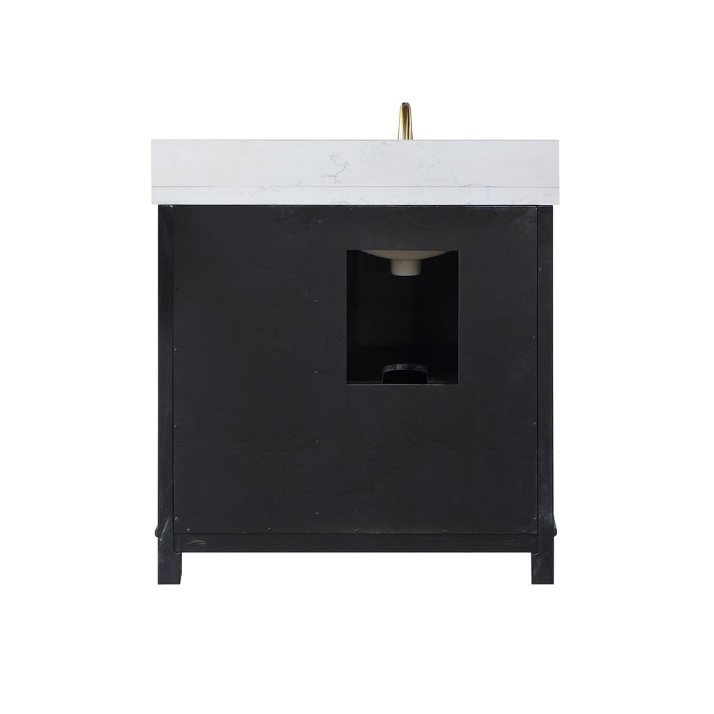 Altair Designs 36" single vanity with top - 549036-BO-AW-NM