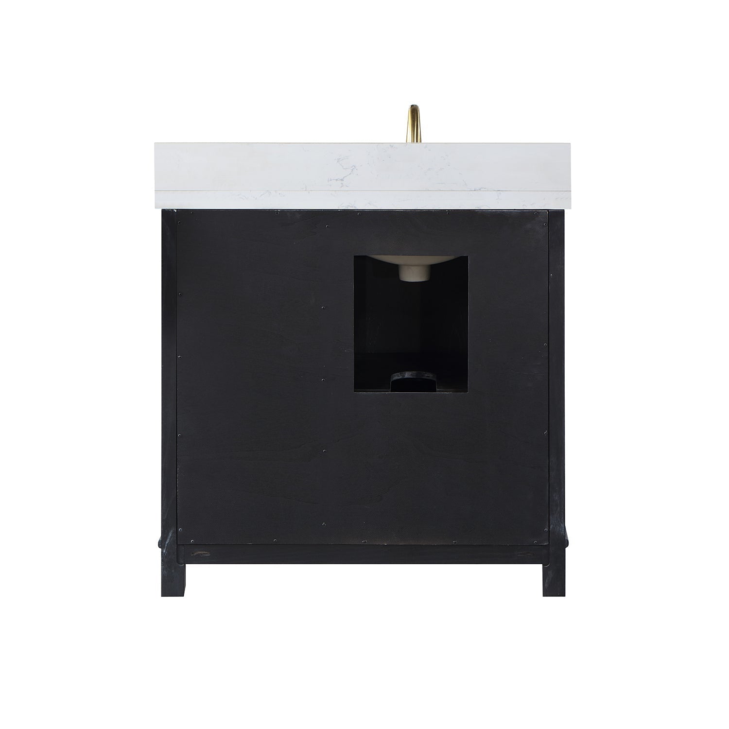Altair Designs 36" single vanity with top - 549036-BO-AW-NM