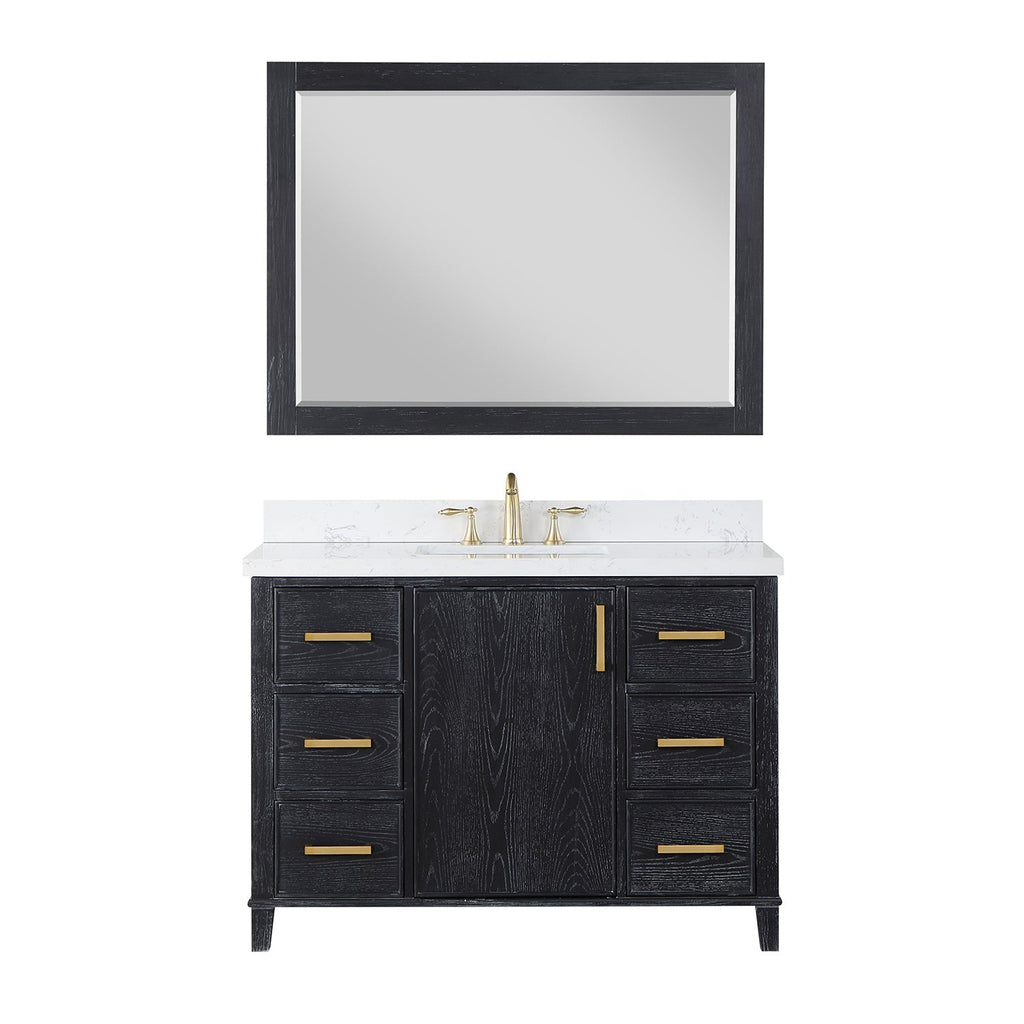 Altair Designs 48" single vanity with top - 549048-BO-AW-NM