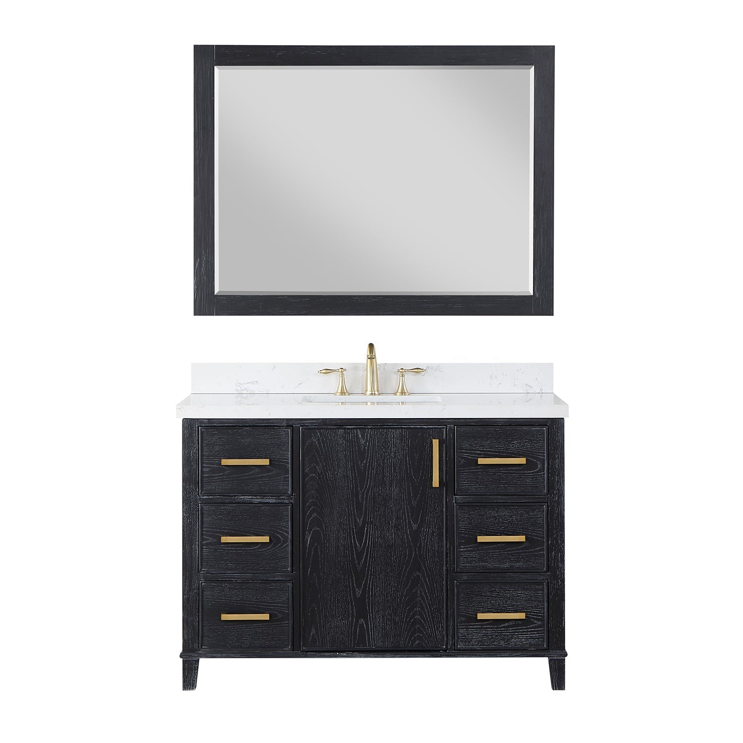 Altair Designs 48" single vanity with top - 549048-BO-AW-NM