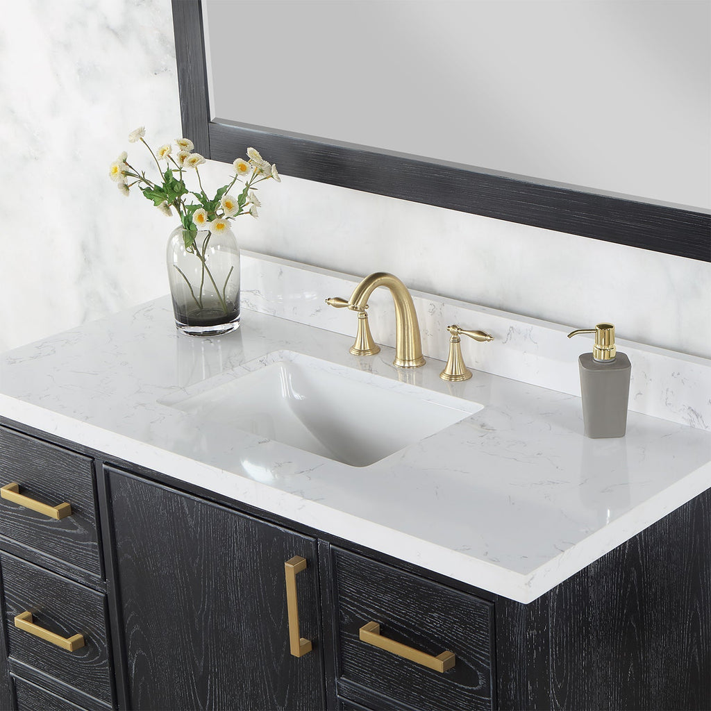 Altair Designs 48" single vanity with top - 549048-BO-AW-NM