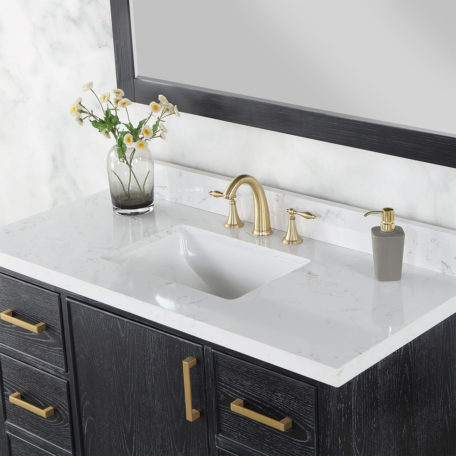 Altair Designs 48" single vanity with top - 549048-BO-AW-NM