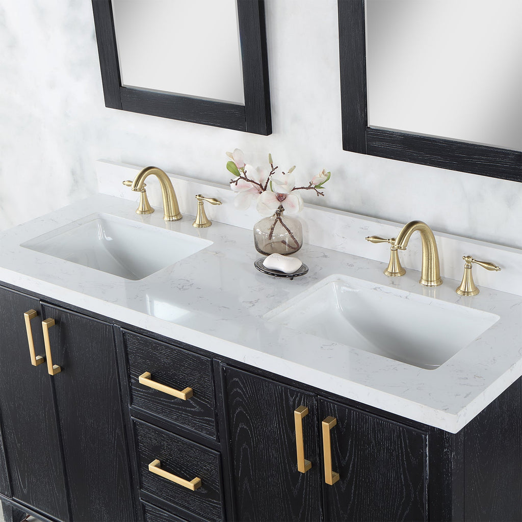 Altair Designs 72" double vanity with top - 549072-BO-AW-NM