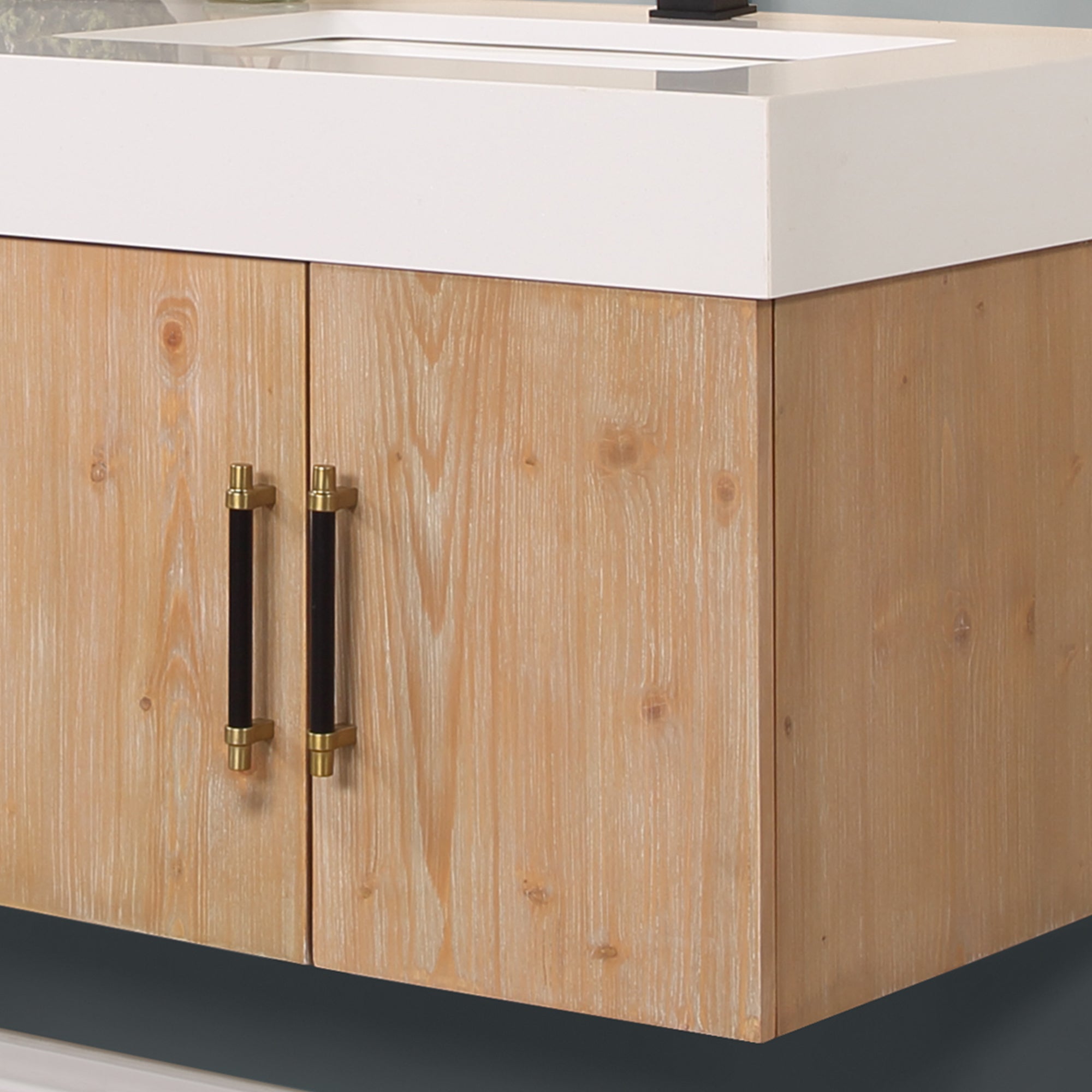 Altair Designs 60" double vanity with top - 553060-LB-WH