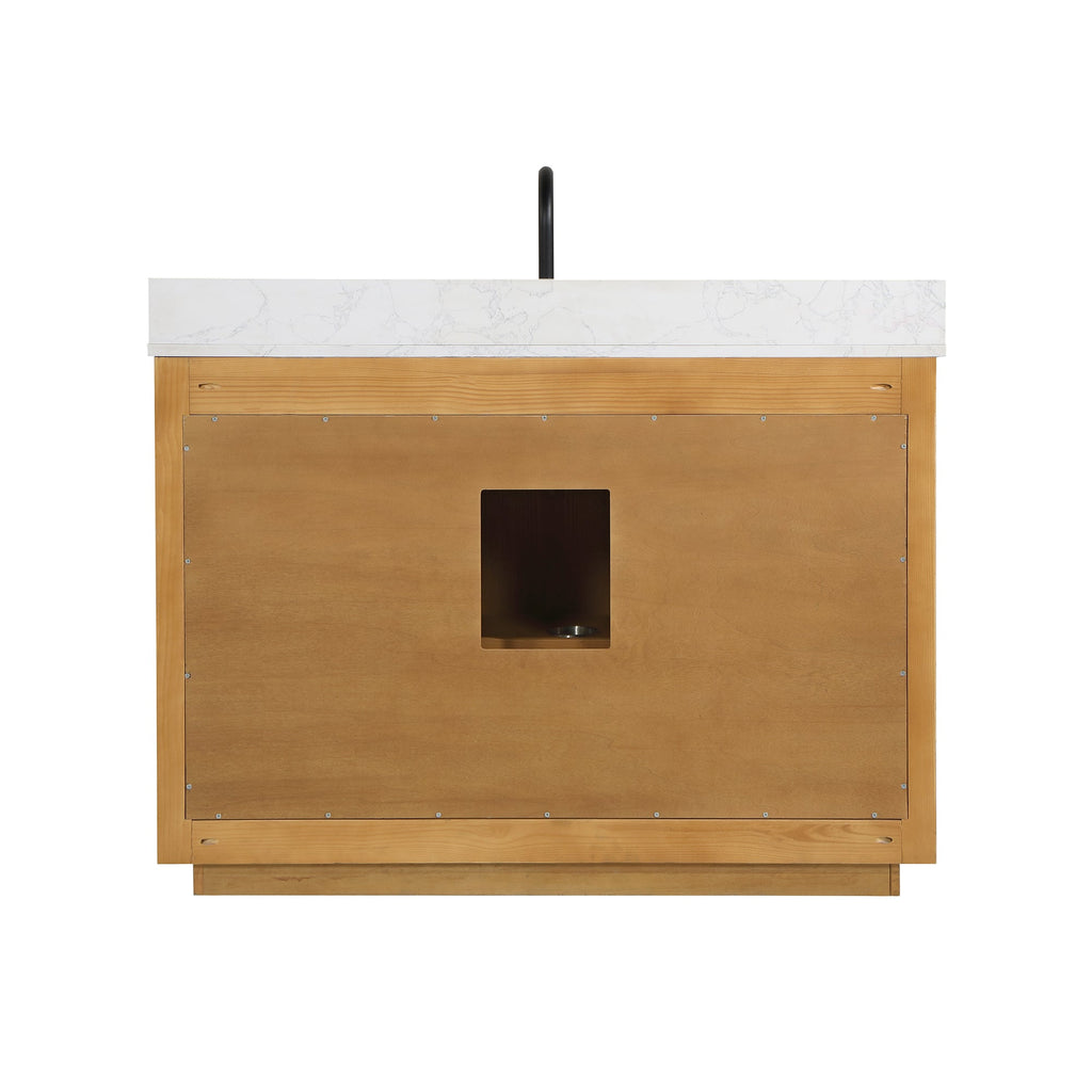 Altair Designs 48" single vanity with top - 556048-NW-GW