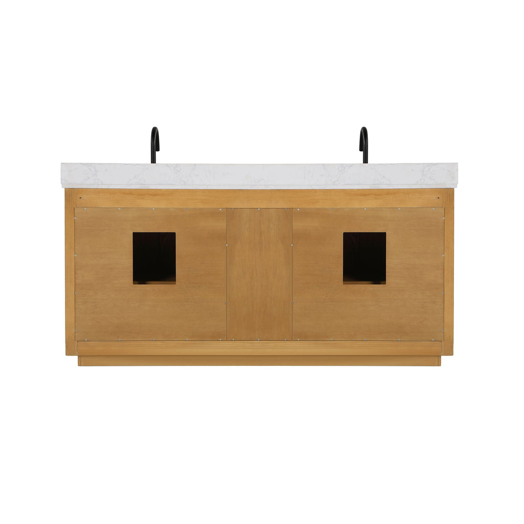 Altair Designs 72" double vanity with top - 556072-NW-GW