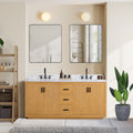 Altair Designs 72" double vanity with top - 556072-NW-GW