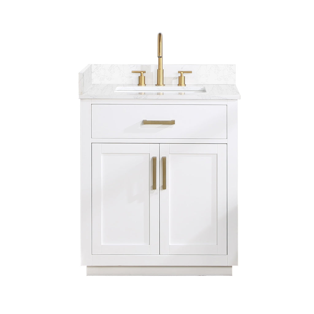Altair Designs 30" single vanity with top - 557030-RB-GW-NM