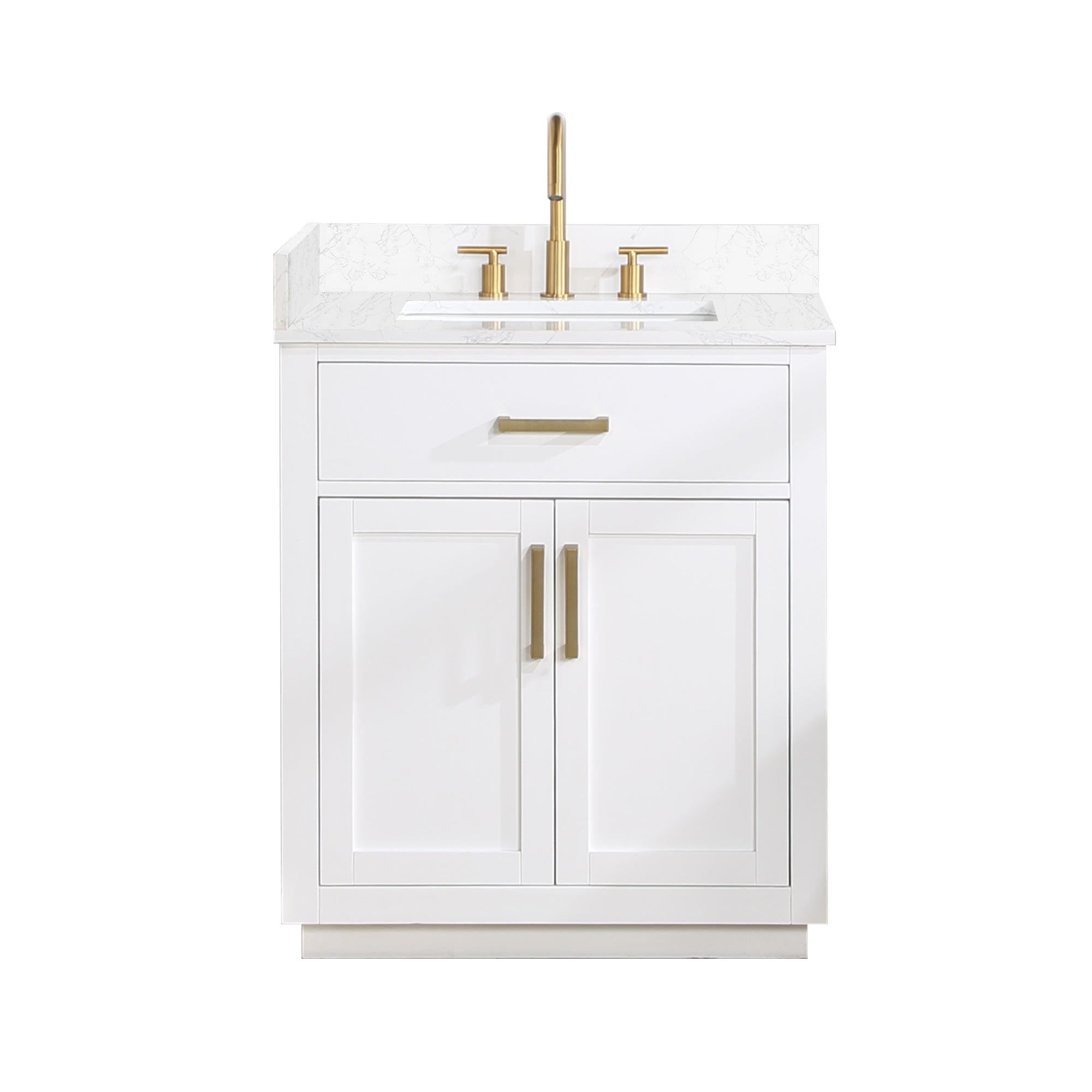 Altair Designs 30" single vanity with top - 557030-RB-GW-NM