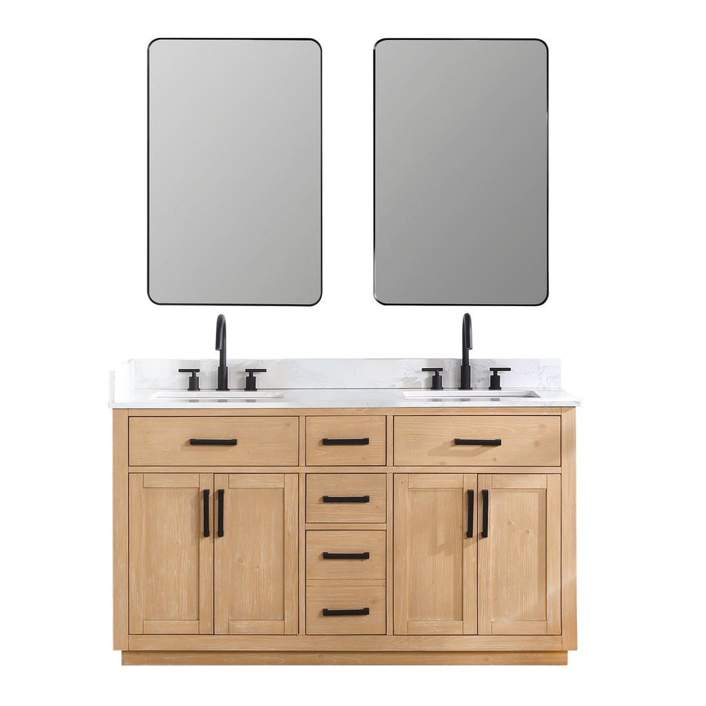 Altair Designs Gavino 60" double vanity with top - 557060-LB-GW-NM Price