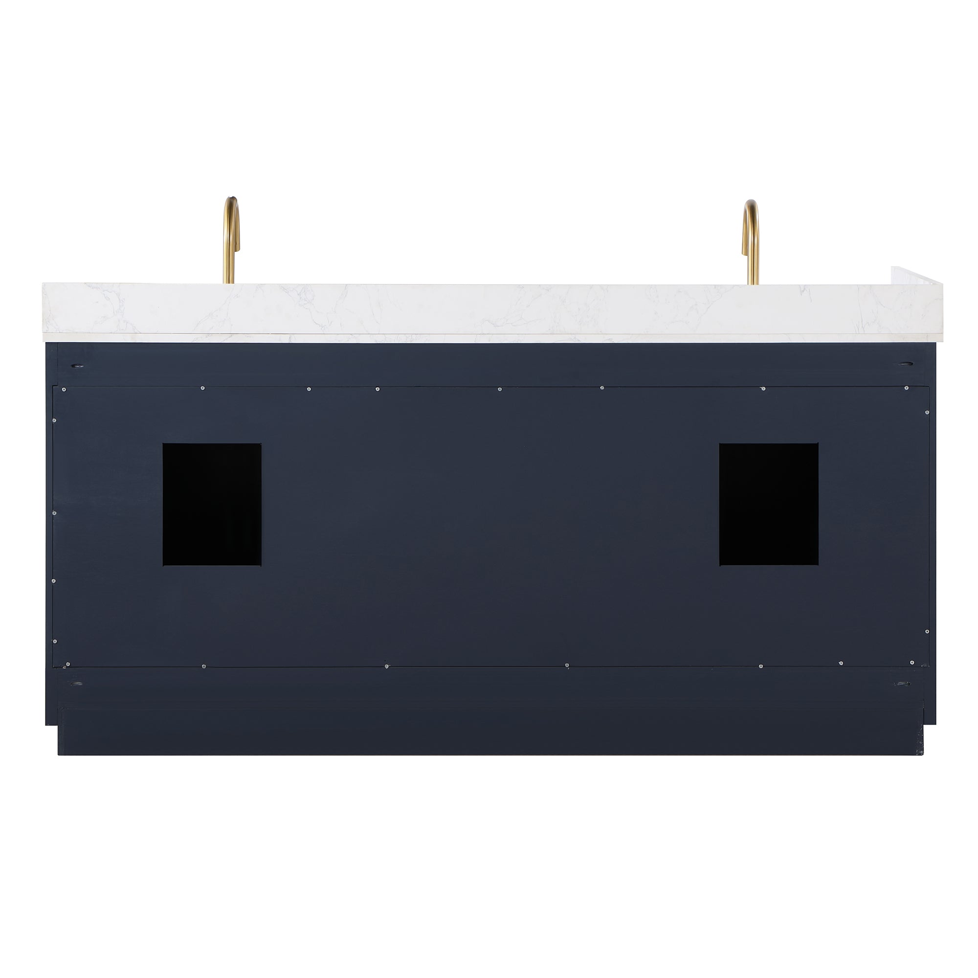 Altair Designs 72" double vanity with top - 557072-WH-GW-NM