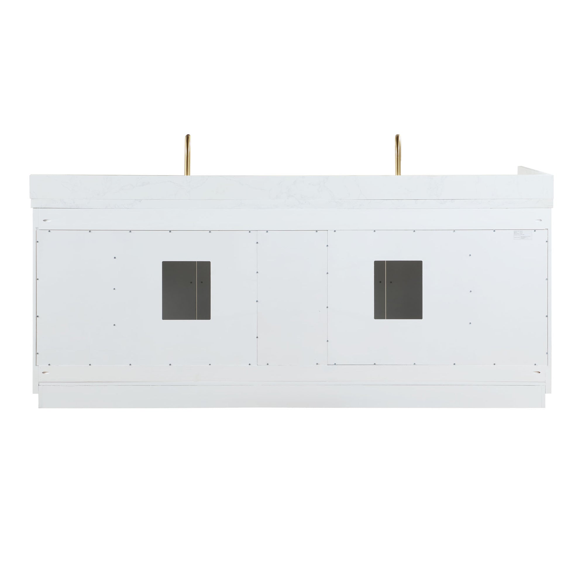 Altair Designs Gavino 84" double vanity with top - 557084-LB-GW-NM