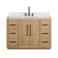 Altair Designs Bellavia 48" single vanity with top - 559048-WF-GW-NM