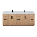 Altair Designs Cicero 84" double vanity with top - 562084-LB-GW-NM