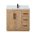 Altair Designs Anais 36" single vanity with top - 565036-LB-GW-NM