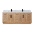 Altair Designs Anais 84" double vanity with top - 565084-LB-GW-NM