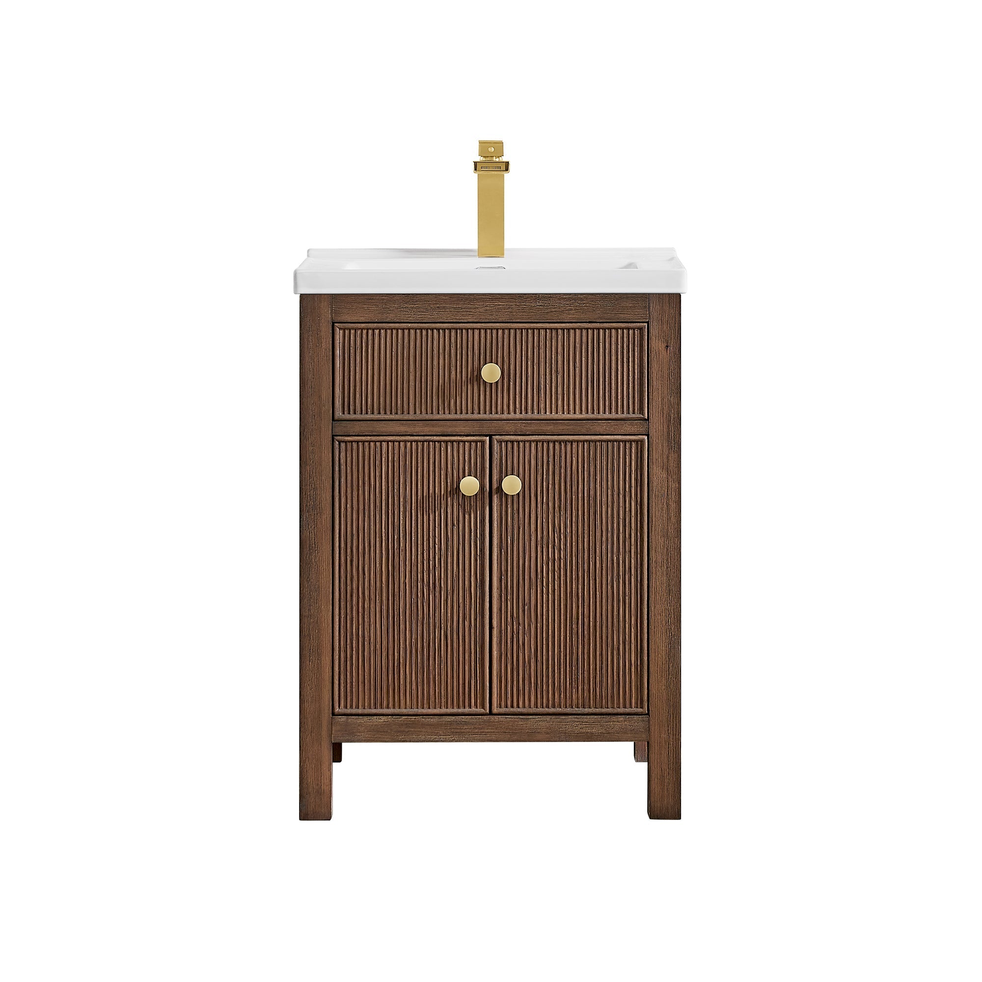 Altair Designs Cerrito 24" single vanity with top - 567024-BK-WH-NM