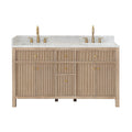 Altair Designs 60" double vanity with top - 567060-NK-GW-NM