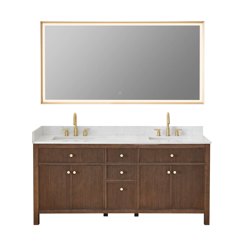 Cerrito 72" double vanity with top