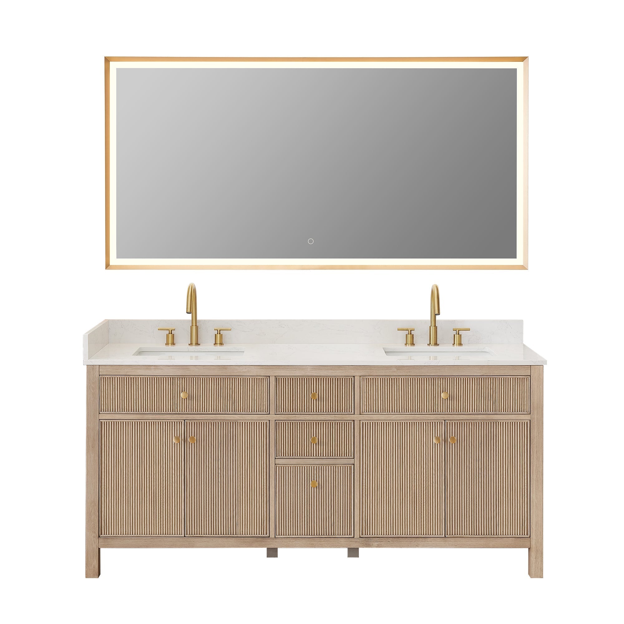 Cerrito 72" double vanity with top