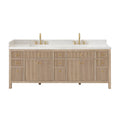 Altair Designs Cerrito 84" double vanity with top - 567084-NK-GW-NM