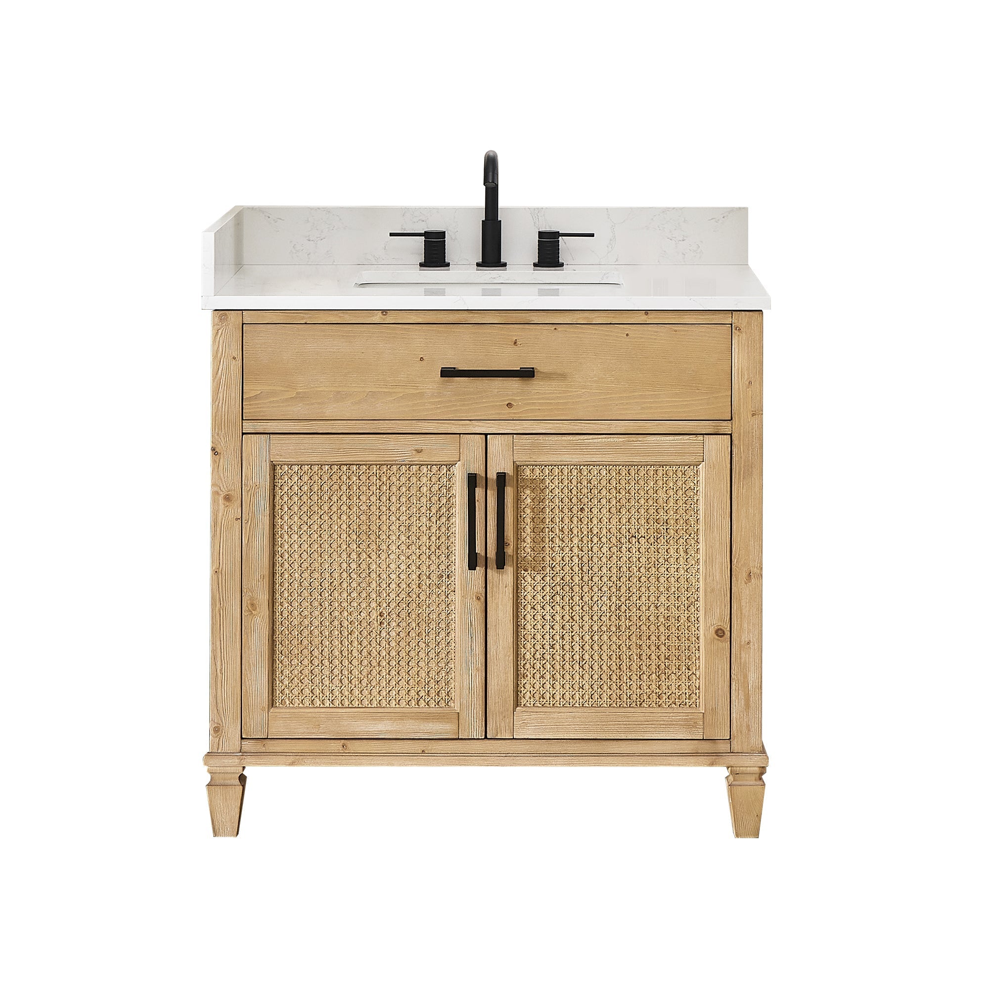 Altair Designs Salome 36"/48"/60"/72"/84" single/double vanity with top - 571036-WF-GW-NM
